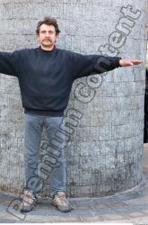 Whole Body Head Man T poses Casual Slim Street photo references